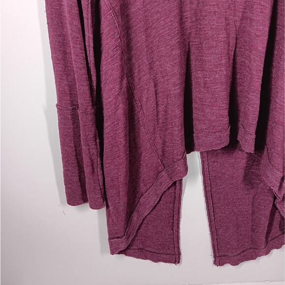 Free People We the Free Split Back Turtleneck Purple size Large - Picture 5 of 7